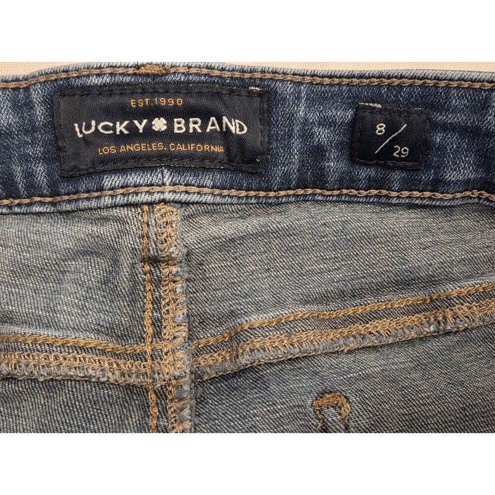 Lucky Brand Lolita Crop Jeans Women 8 29 Blue Mid Rise Skinny Stretch Denim - Picture 5 of 9